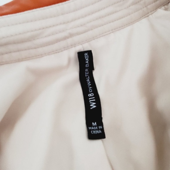 W118 by WALTER BAKER Orange Faux Leather Moto
Cotton Trench Coat - Picture 4 of 10